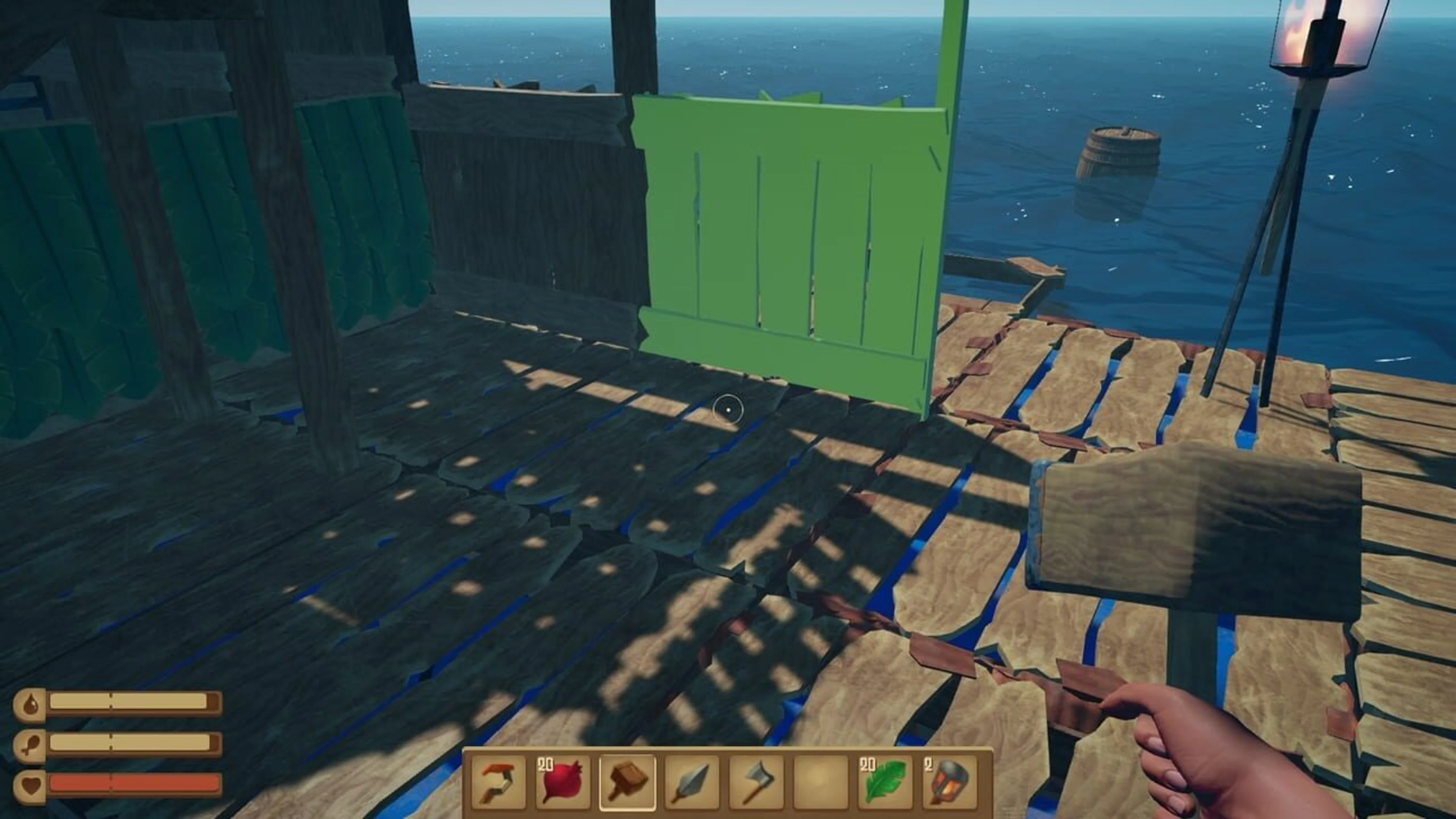 Raft Cheats features — ESP, soft aim, and radar screenshots